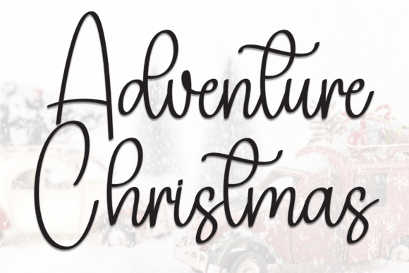 Adventure Christmas Font: A Cozy Editorial Typeface