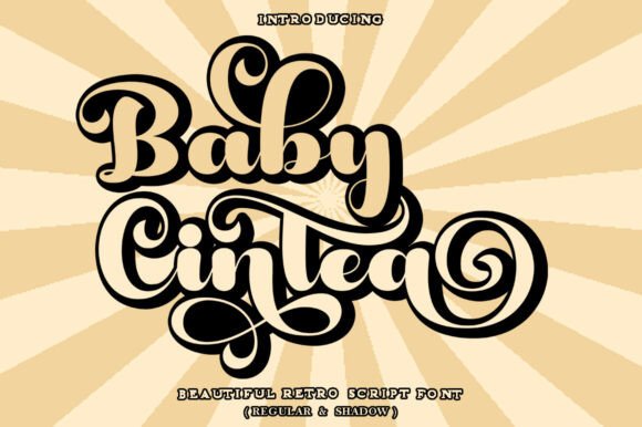 Baby Cintea Font: Retro Script for Handmade Labels