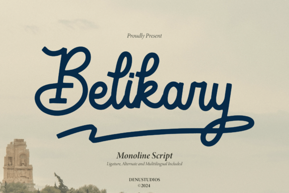 Belikary: A Modern Script Font for Editorial Design and Digital Publishing