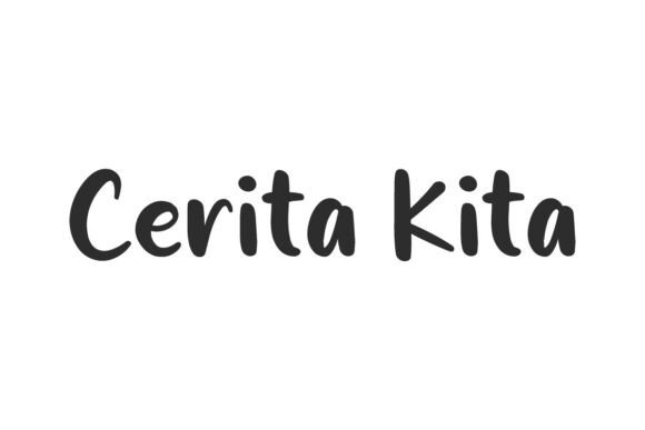 Cerita Kita Font: Modern Handwritten Charm for Makers