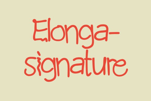Elonga Signature: A Playful Script Font for Creative Editorial Design