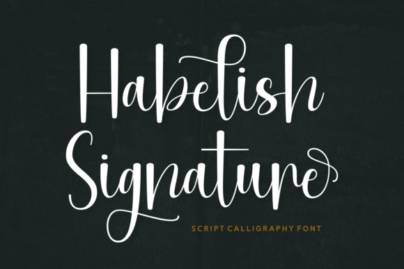 Habelish Signature Font: Elevate Digital Brand Content