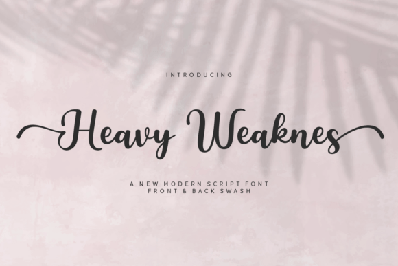 Heavy Weaknes Font for Editorial Design