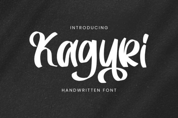 Kaguri: A Stylish Handwritten Font for Modern Marketing and Digital Design