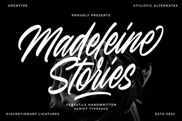 Madeleine Stories: A Script Font for Editorial Warmth