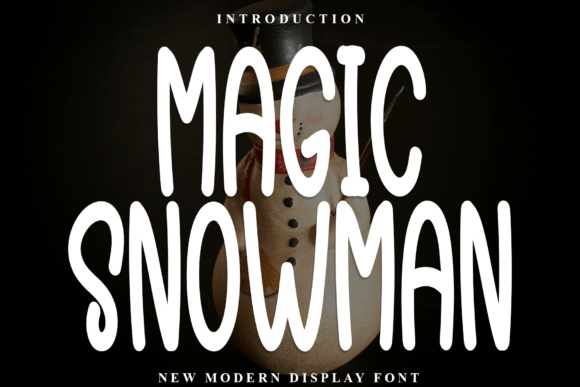 Magic Snowman Font: Elegant Script for Handmade Labels