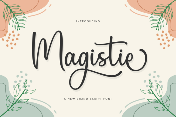 Magistie Font: Elegant Script for Editorial Design