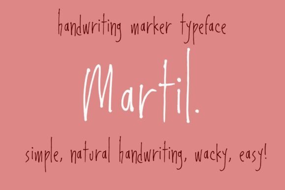 Martil: A Handwritten Font That Elevates Campaign Creativity