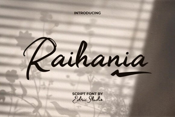 Raihania Font: A Script Typeface for Campaign Visuals