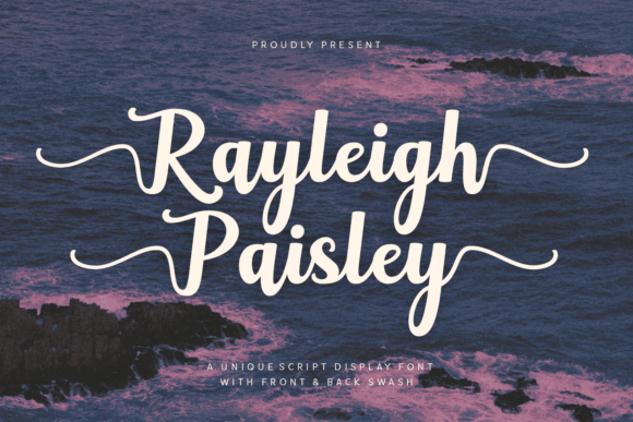 Rayleigh Paisley Font for Elegant Craft Projects