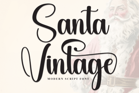 Santa Vintage: How a Stylish Script Font Boosted Our Campaign's Visual Impact