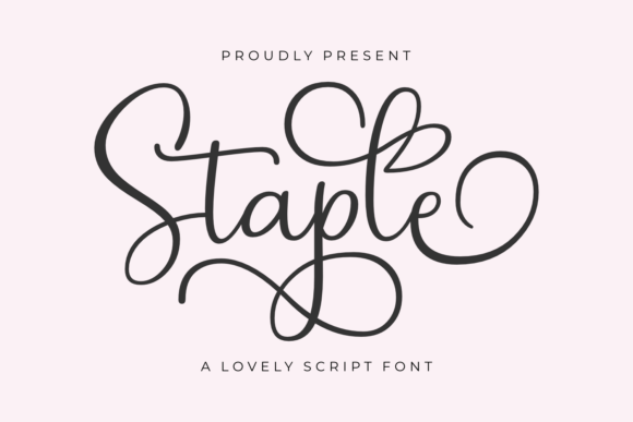 Staple Font: A Handwritten Script for Editorial Design