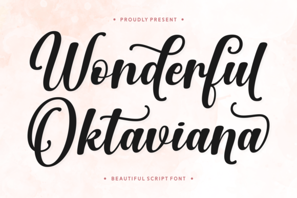 Wonderful Oktaviana Font for Handmade Products